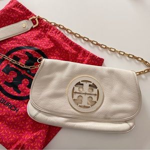 Tory Burch Ivory Amanda Crossbody Bag/ Clutch